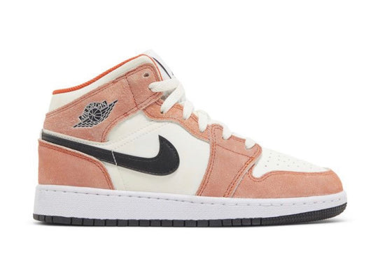 Jordan 1 Mid Orange Suede