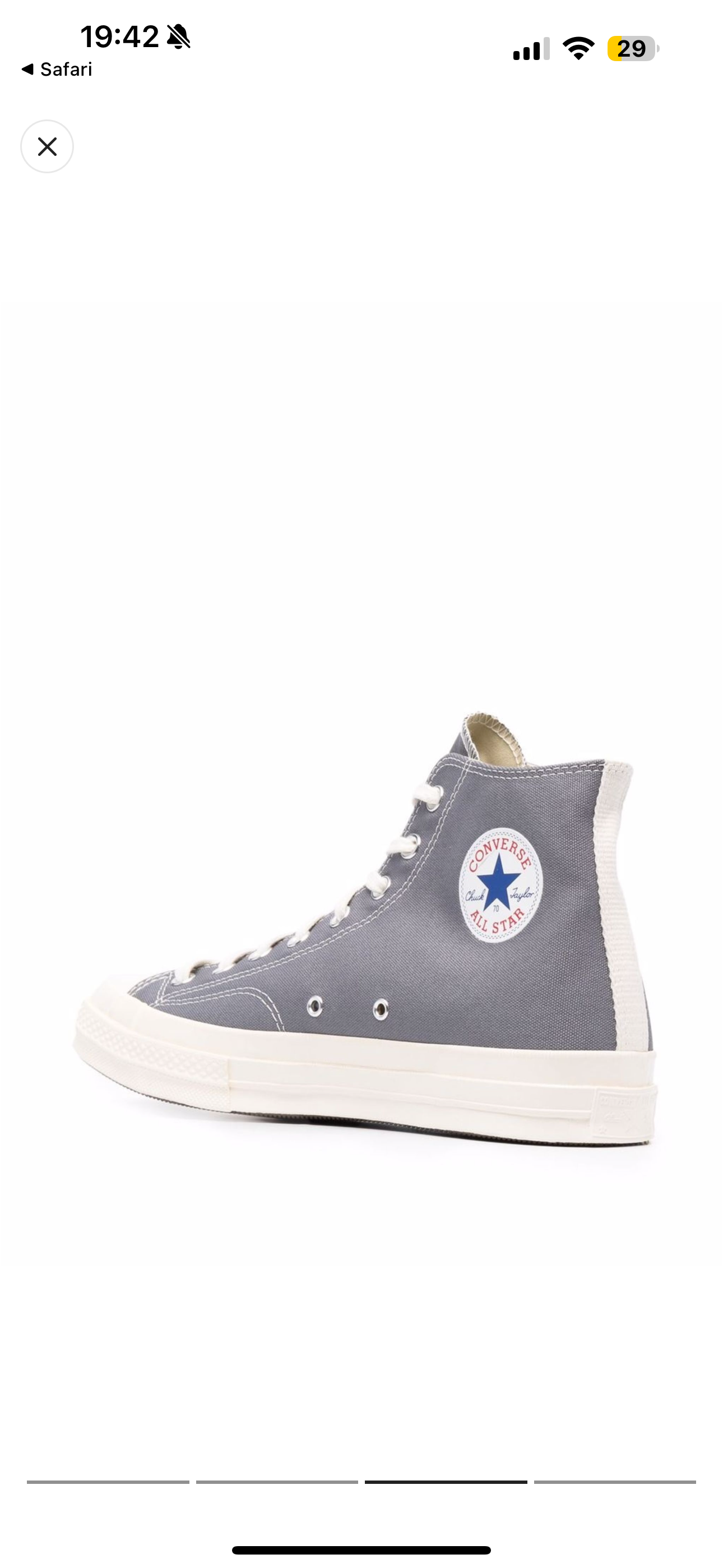 Converse Comme Des Garçons Play One Heart High Top Black