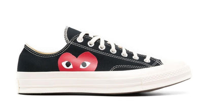 Converse Comme Des Garçons Play One Heart Low Top Black