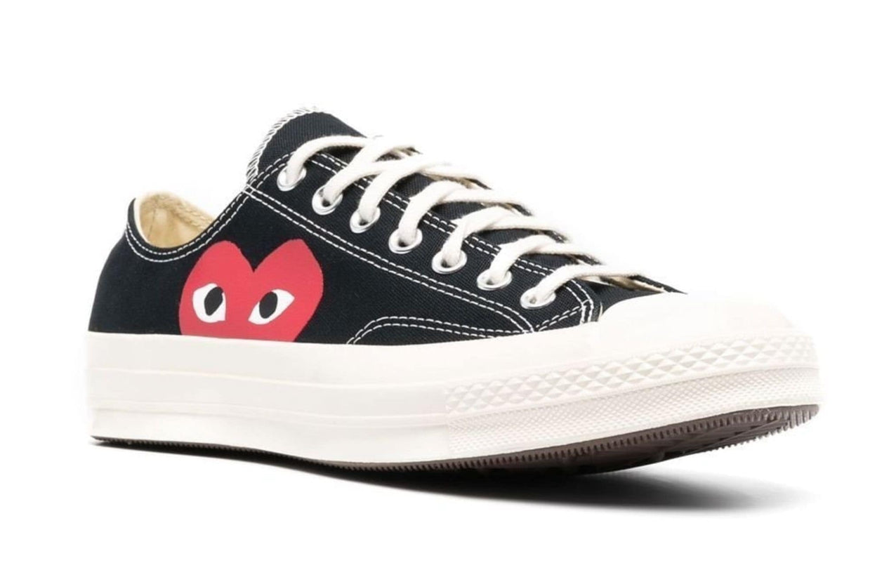 Converse Comme Des Garçons Play One Heart Low Top Black