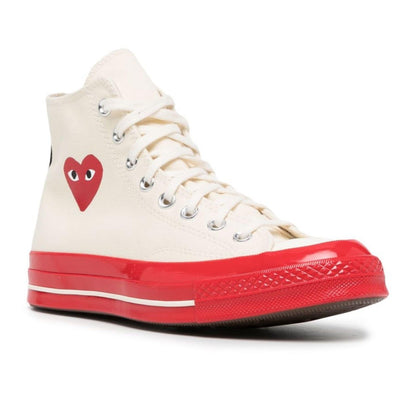 Converse Comme Des Garçons Play One Heart High Top White/Red