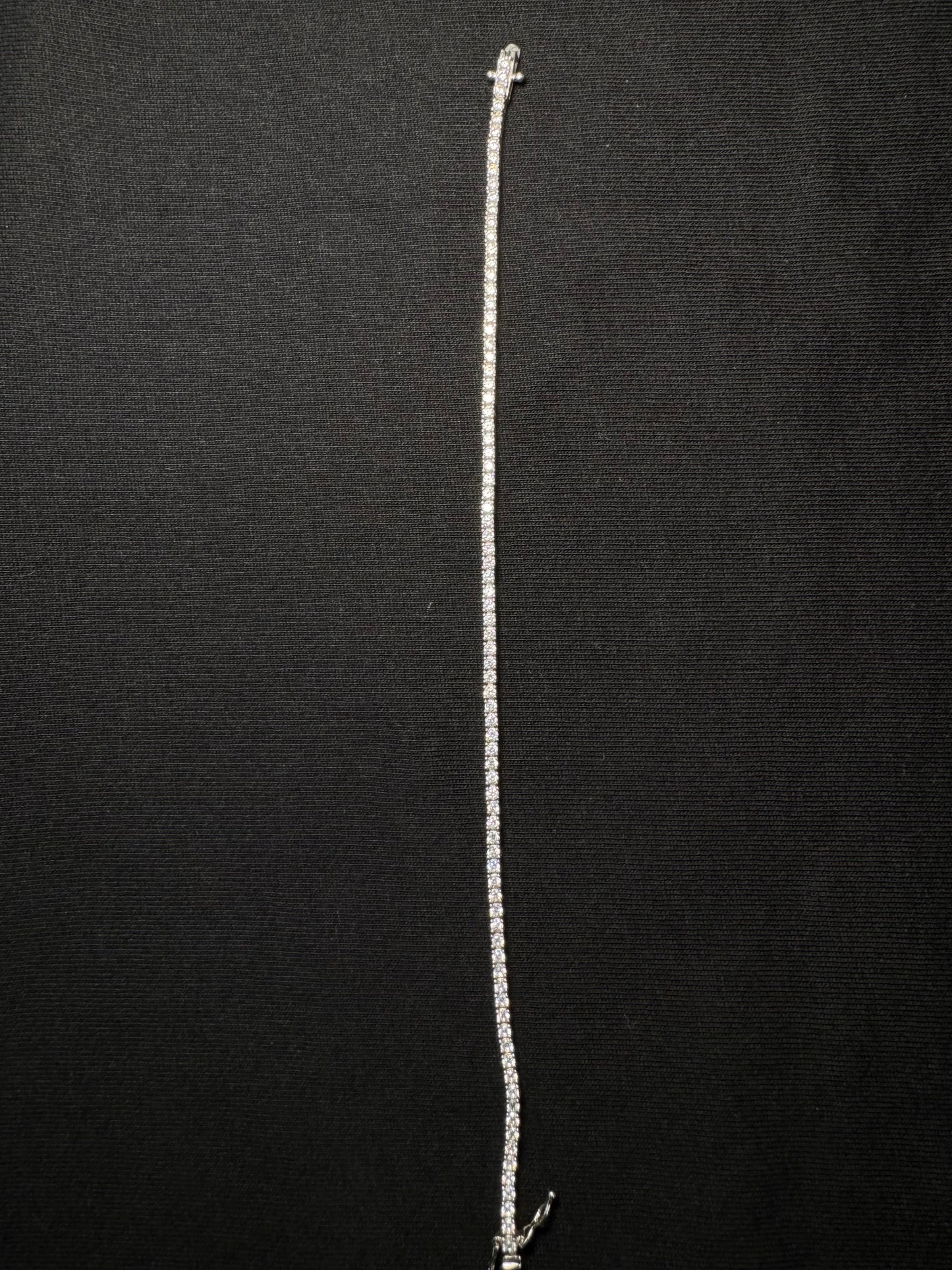 Pulso Plata Con Zirconias Blancas 21CM