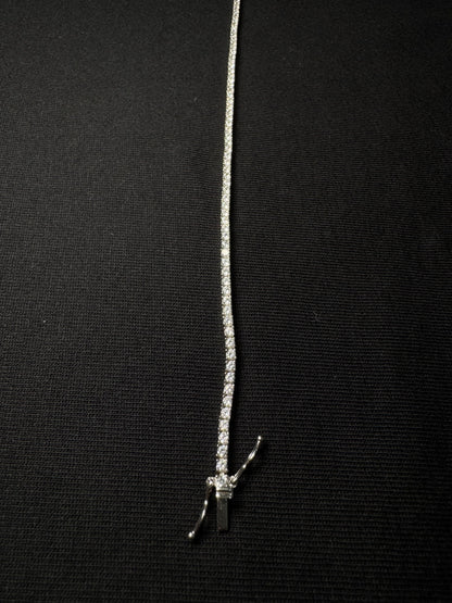 Pulso Plata Con Zirconias Blancas 21CM