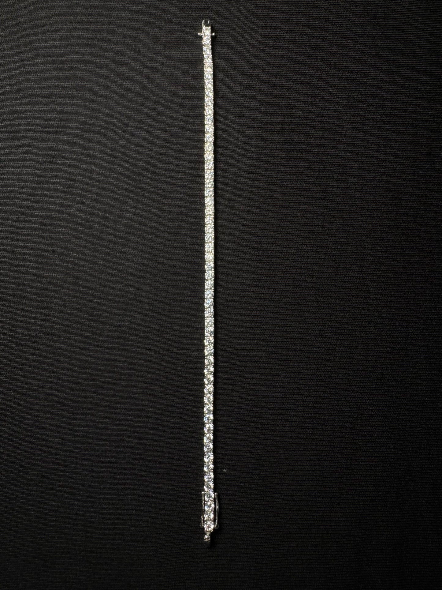 Pulso Plata Con Zirconias Blancas 18CM