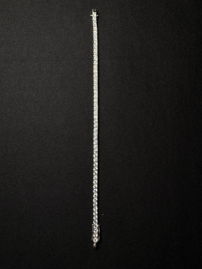 Pulso Plata Con Zirconias Blancas 18CM