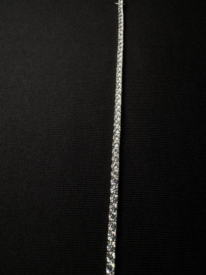 Pulso Plata Con Zirconias Blancas 18CM